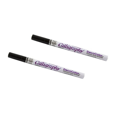 UPC: 0842497156996 | Marvy Uchida Calligraphy Opaque Paint Markers Black 2/Pack
