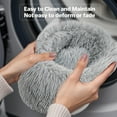 thumbnail image 6 of Cat Beds for Indoor Cats, 28" Washable Cat Bed Machine , Fluffy Round Pet Bed Non-Slip, Calming Soft Plush Donut Cuddler Cushion for Dogs Kittens,Light Gray, 6 of 8