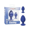 thumbnail image 1 of Cheeky Blue Textured Butt Plug Set, 1 of 5