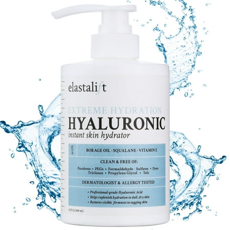 Elastalift Hyaluronic Acid Body Cream with Vitamin E for Dry Skin and Sagging Skin. 15 fl oz
