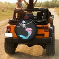 thumbnail image 3 of KAKALAD Skeleton Mermaid 03 Spare Tire Cover Universal Vehicle Accessories Buckle Car Tools 15”in, 3 of 6