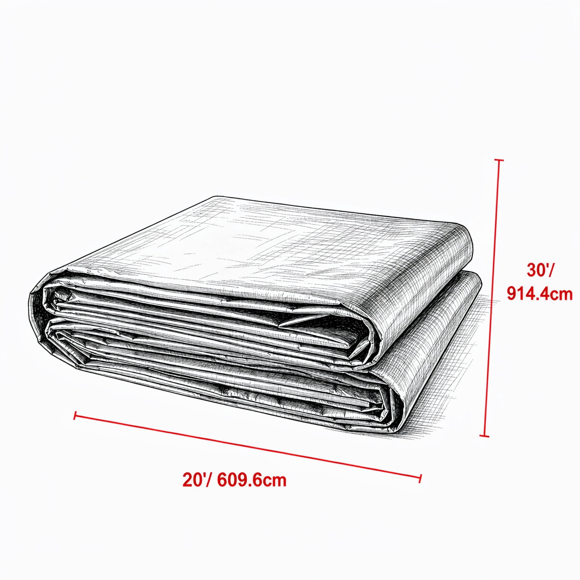 20x30FT Heavy Duty Waterproof Tarp 10 Mil, Plastic Poly Tarpaulin Cover, UV Tear & Temperature Resistant, Multi-Purpose Outdoor Tarp with Reinforced Grommets