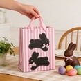 thumbnail image 6 of NWOKYZGH 6 Pcs Easter Gift Bags Bunny Paper Treat Bags with Pink Bow Ribbon and Handles Happy Easter Party Favor Tote for Girls Business Birthday Party Favors, 6 of 6