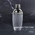 thumbnail image 3 of Glass Cocktail Shaker JOYCEMALL 385ml Leakproof Silver, 3 of 6