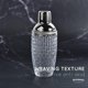 thumbnail image 3 of Coctelera de vidrio JOYCEMALL 385 ml a prueba de fugas, color plata, 3 of 6