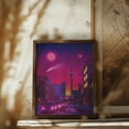 thumbnail image 6 of Neon City Framed Art Modern Wall Decor, 6 of 15