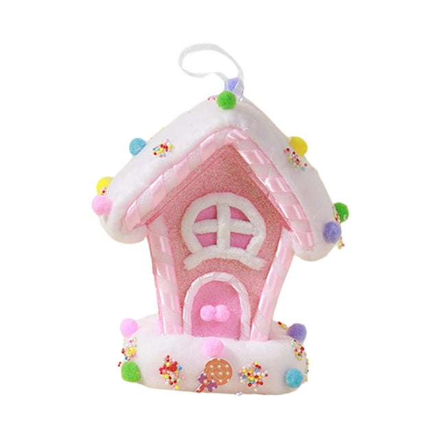 Adorno colgante para de Navidad, decoración navideña única y encantadora, regalo artesanal para el hogar, apartamento y dormitorio. , Casa De Dulces Pequeña