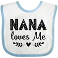 thumbnail image 3 of Inktastic Nana Baby Girl Clothes Girls Baby Bib, 3 of 4