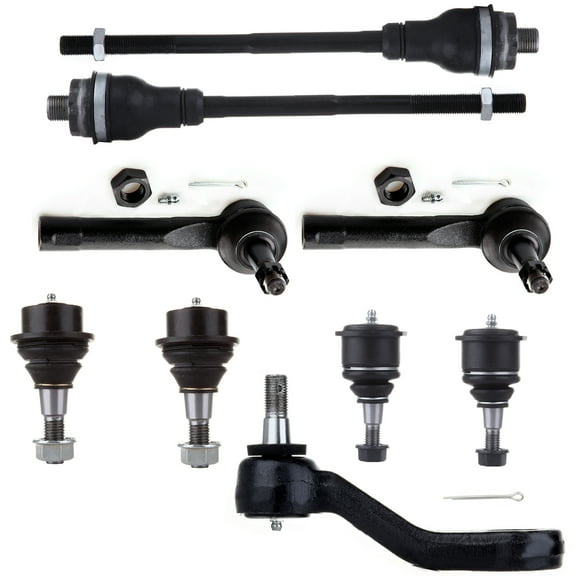 SCITOO 9PC Front Ball Joints Tie Rod Ends and Pitman Arms Kit fit 1999 2000 2001 2002 2003 2004 2005 2006 for Chevrolet for Gmc 1500 4WD