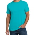 thumbnail image 3 of Hanes Essential-T Short Sleeve Cotton T-Shirt for Adult, Athletic Teal, 4XL, 3 of 5