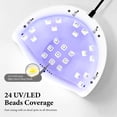 thumbnail image 6 of JODSONE U V LED Nail Lamp, Automatic Sensor Combination Nail Dryer for All Nail Types with US Standard Power Adapter, White, 6 of 8