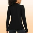 thumbnail image 6 of Qulqfy Black Workout Tops for Women Plus Size Oversized Long Sleeve Shirts Athletic Crew Neck Tops with Thumb Holes, 6 of 6