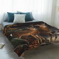 thumbnail image 4 of Autumn Deer Blanket Soft Cozy Warm Throw Blanket for Couch, Plush Fuzzy Flannel Fleece Blankets for Sofa, Forest River Elk Vintage Bed Blankets Lightweight Gifts for Women, 50"x80", 4 of 9