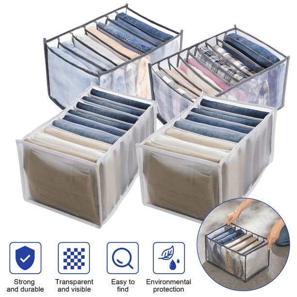 2pc 7 Grids Drawer Organizer Mesh Box Foldable Compartment Storage ...