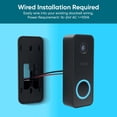 thumbnail image 3 of Restored Wyze Video Doorbell v2, Wired, 2K Video, Two-Way Audio, Color Night Vision, Compatible with Alexa & Google Assistant, Black (Refurbished), 3 of 8