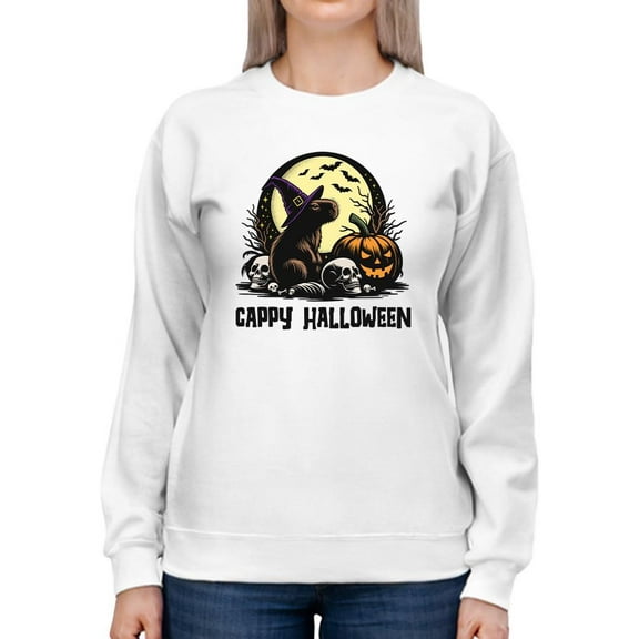 Cappy Halloween Graphic Graphic - Women's Sweatshirt