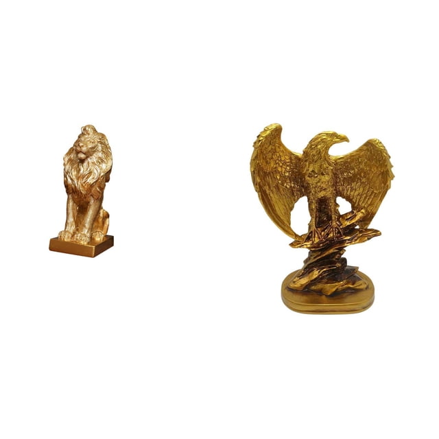 Escultura De León Majestuosa, Estatua Coleccionable, Adorno De Mesa, Figura Artística Decorativa Para Oficina, Hogar, Estantería, Comedor, Regalo De Cumpleaños, Fiesta.
