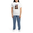 thumbnail image 4 of CafePress - Almond Blossoms In Spring Women's Light Pajamas - Women's Short Sleeve Print T-Shirt and Pants Light Cotton Pajama Set, 4 of 7