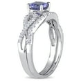 thumbnail image 3 of Everly Women's Tanzanite 10k White Gold Bridal Set, 3 of 7