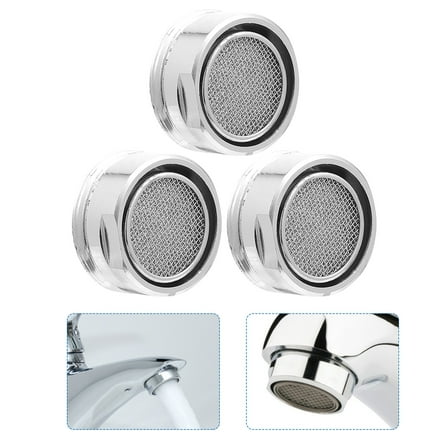 Pawsdot Filter for Tap Faucet Aerator Silver Copper 3Pcs