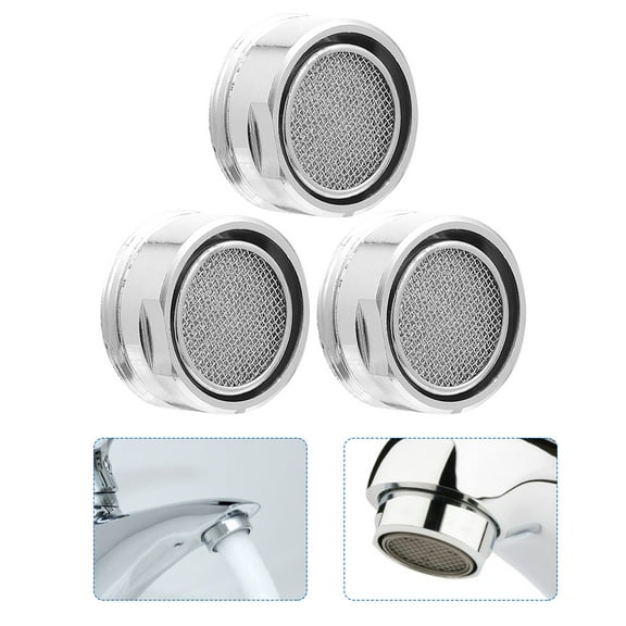 Pawsdot Filter for Tap Faucet Aerator Silver Copper 3Pcs