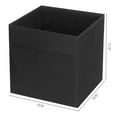 thumbnail image 4 of REGALWOVEN Collapsible Fabric  Storage Cube, Storage Bin for Shelves Closet, Storage Basket Black 11*10.5*10.5in, 4 of 6