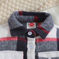thumbnail image 5 of Otqutp Toddler Snow Wear Boys Girls Spring Fall New Long Sleeve Plaid Shirt Jacket Outwear with Pockets Fall Winter Casual Tops Kids School Coat(Dark Gray,18-24 Months), 5 of 9