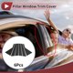 thumbnail image 2 of Pegatina Antirrayaduras del Pilar de la Puerta, Cubierta Exterior para KIA Sorento 2011-2015, Fibra de Carbono Negra, Frontal Trasero Izquierdo Derecho, 2 of 6