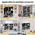 thumbnail image 5 of Eiffel Tower Kitchen Curtains Window Panels, Vintage France Romantic European Paris City Art Insulated Window Treatment Curtain, Grommet Curtains for Bedroom/Living Room/Bathroom, 2 Piece 42"Wx54"L, 5 of 8