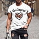 thumbnail image 1 of Tops para hombre, blusas y camisas de manga corta con cuello redondo para hombre, jersey informal con cuello redondo estampado para hombre, pantalones cortos deportivos para fitness, blusa de poliéste, 1 of 5