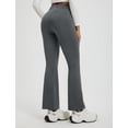 thumbnail image 2 of BALEAF Fleece Lined Pants Women Flare Leggings Thermal Warm High Waist Winter Yoga Pants with Pockets Heather Gray XL, 2 of 7