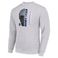 thumbnail image 2 of Men's Starter  Heather Gray Toronto Maple Leafs Half Helmet Team Logo Pullover Sweatshirt, 2 of 3