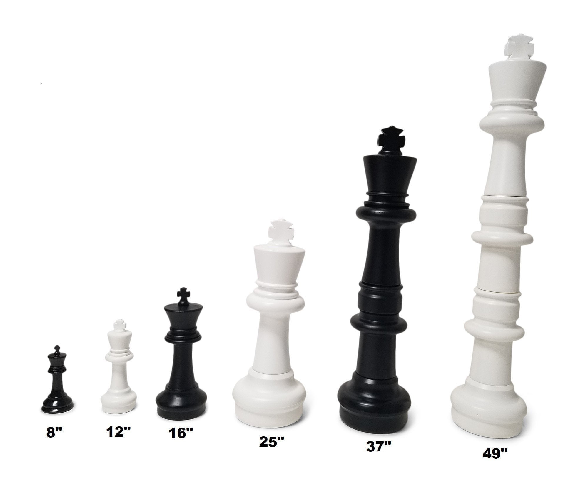 MegaChess 12 Inch Plastic Giant Chess Set With Plastic Board