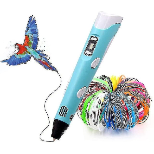 Plumas 3d La pluma de impresión 3d incluye filamento Pla de 3 colores con cable cargador USB Hy