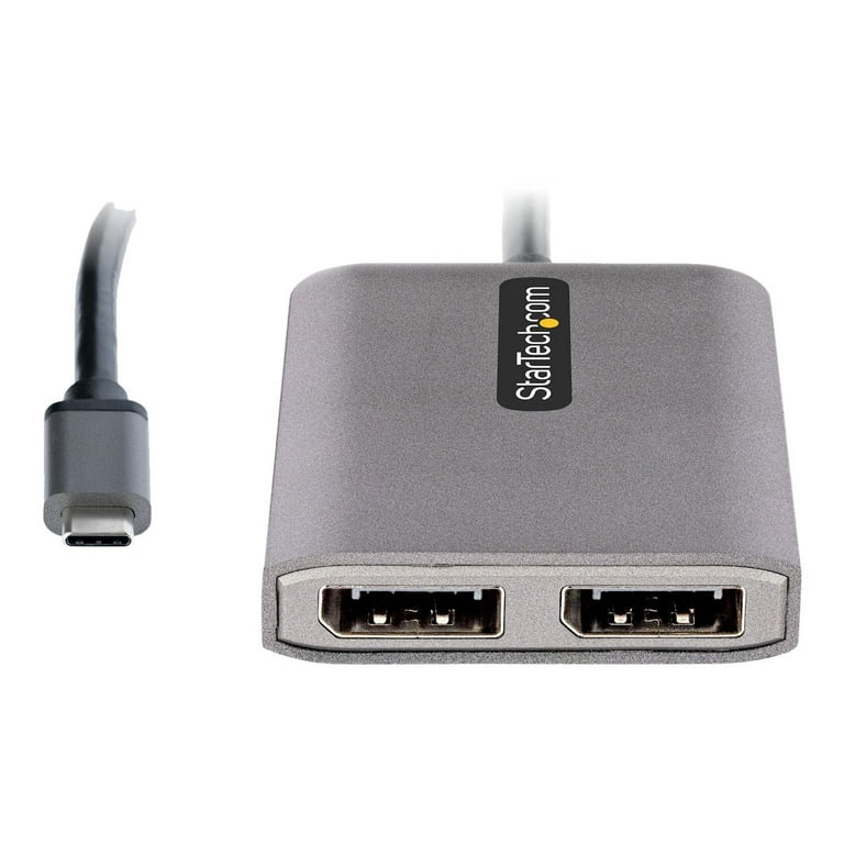 分配器・切替器 StarTech MST Hub USB-C to 2x DisplayPort StarTech 2-Port USB-C MST Hub Dual-DisplayPort Windows Only