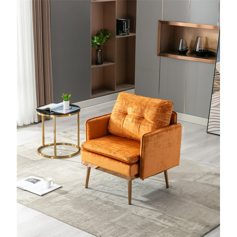 Orange accent online chair walmart