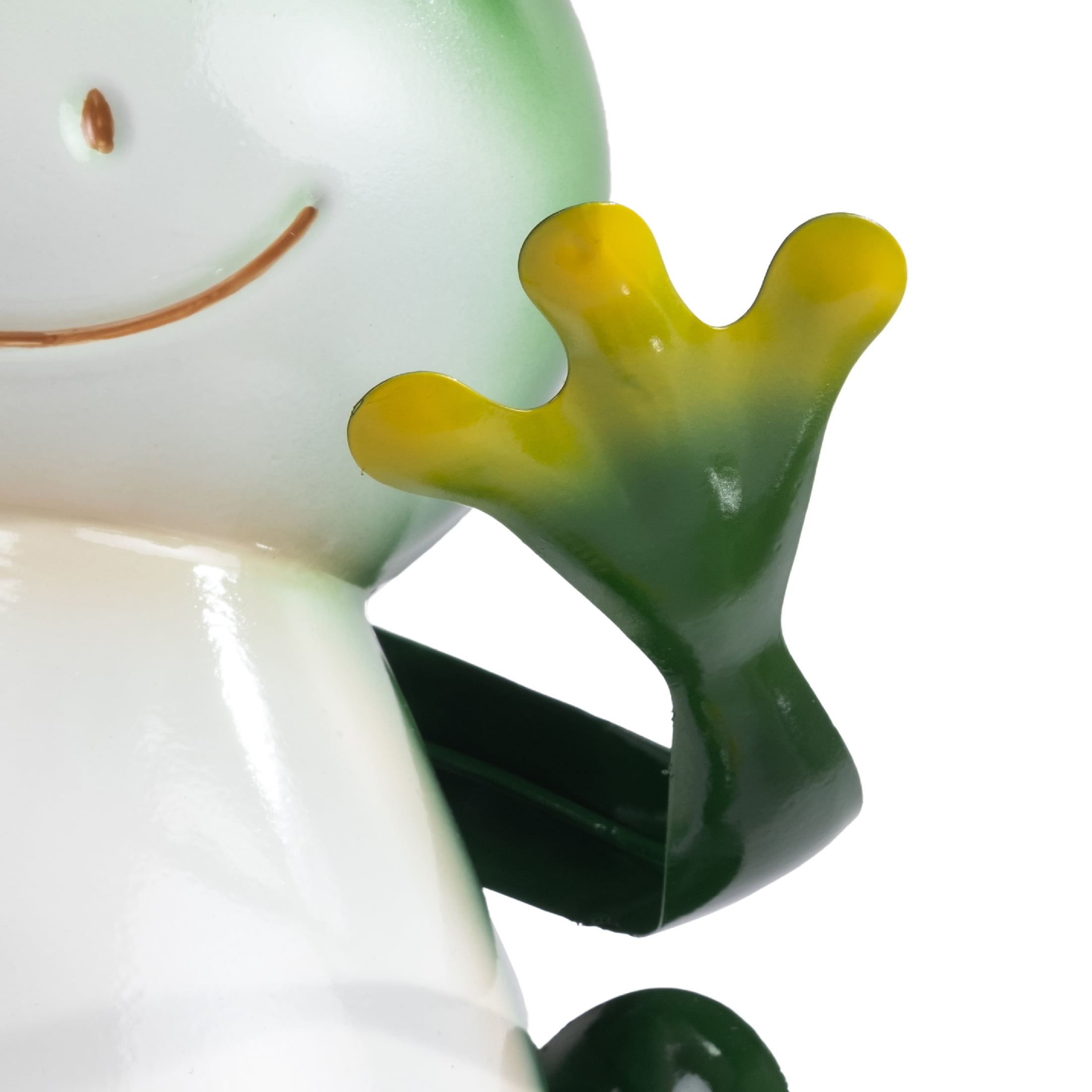 Mainstays Metal Frog Garden Statue with Weather-Resistant Flower