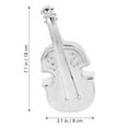 thumbnail image 2 of WASHWEPE Decorative Cello Craft 1Pack Delicate Cello Model Silver Home Decoration Art Lovers, 2 of 8