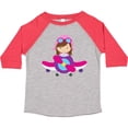 thumbnail image 3 of Inktastic Pilot Girl, Airplane, Plane, Flying, Brown Hair Girls Toddler T-Shirt, 3 of 5