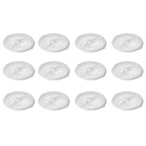 YBM Home Two Compartment Microwave Tray with Cover, Round Shape, 33-1178-12white