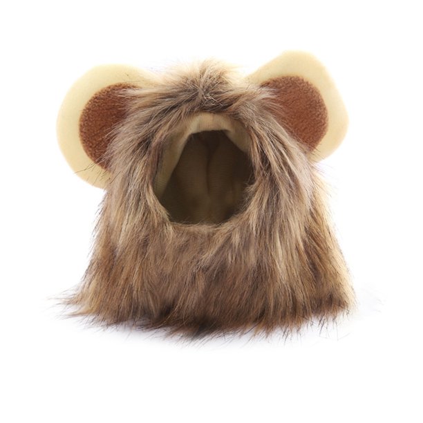 Pet Animal Mane Hair Divertido Pet Cute Headwear Disfraz fresco para la fiesta Eccomum Talla M