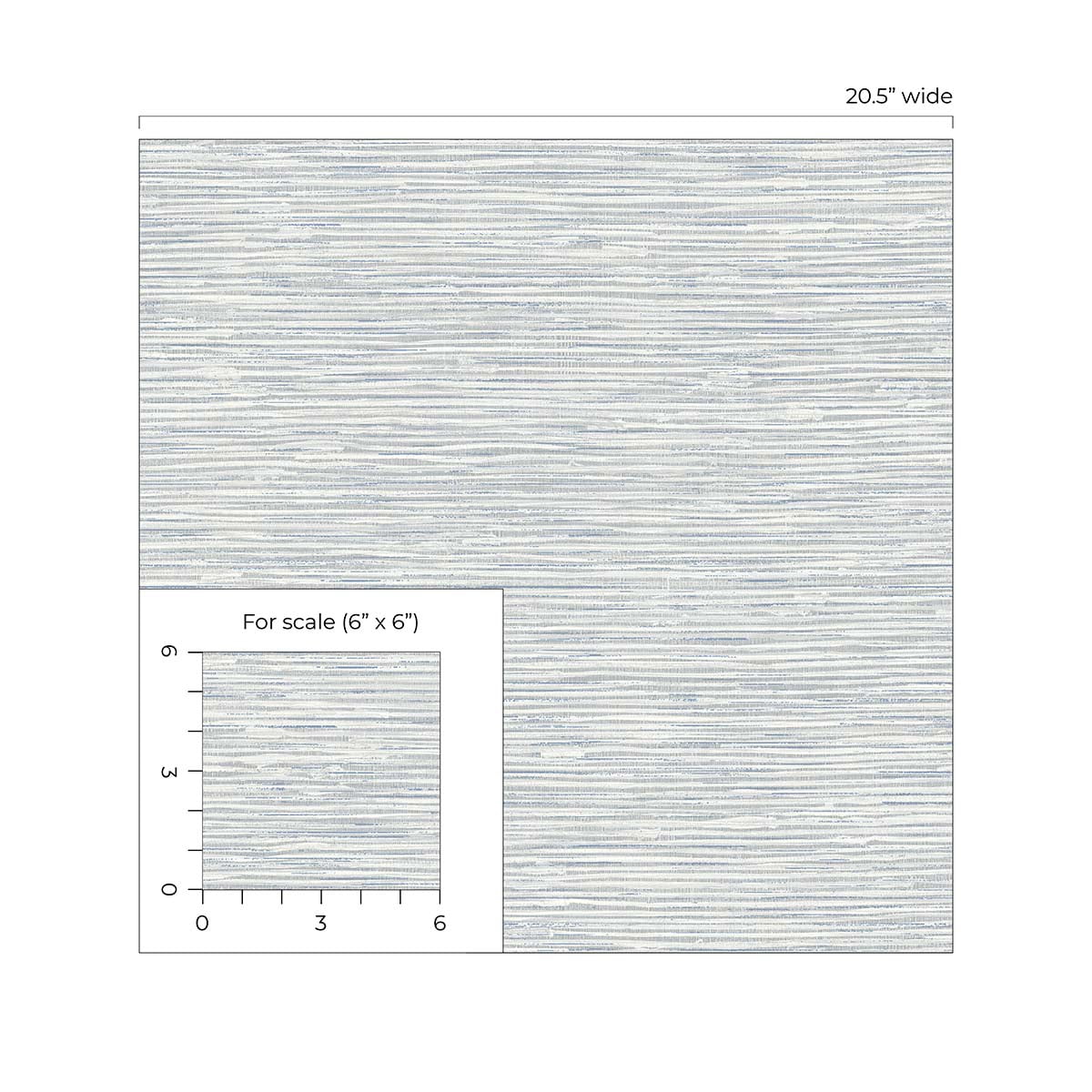 Seabrook Designs Dove Grey & Bluestone Southport Faux Grasscloth Prepasted Wallpaper