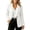 White, variant on Women's Single Button Blazer Notched Lapel Long Sleeve Suit Jacket Solid Color formal office Business Casual Suit Coat for Ladies White