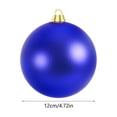 thumbnail image 3 of RBCKVXZ 120mm/4.7 Inch Shiny Blue Christmas Ball Ornaments, Christmas Hanging Plastic Shatterproof Ball Ornaments for Xmas Trees, Wedding Party, Holiday Decoration, 3 of 6