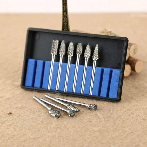 10Pcs Set Tungsten Steel Solid Carbide Burrs Grinding Rotary For Drill