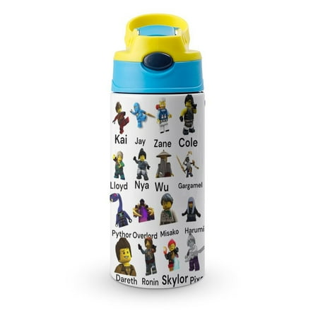 

Ninjago Movie Children Water Bottle with Straw Vacuum Insulated Stainless Steel Reusable Proof Water Cup Kids Boys Girls