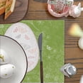 thumbnail image 4 of SLYNSHome Rabbit Bunny Happy Easter Placemats 12x18 Inch Seasonal Spring Table Mats for Party Kitchen Dining Decoration, 4 of 7