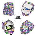 thumbnail image 5 of FORMRS Mini Backpack Purse for Women Travel Daypack Casual Shoulder Bag, Green Wavy Plaid, 5 of 7