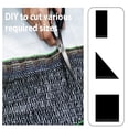 thumbnail image 5 of SUNNY GUARD 55% Sunblock Shade Cloth 6.5/8/10/16.5/12/20 FT Sun Cover Mesh UV Resistant Net for Plant Garden Greenhouse, 10'x20' Black, 5 of 6