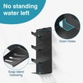 thumbnail image 4 of NIFFGAFF Shower Caddy Wall Organizer: 2 Packs, Bathroom Shelf for Storage, Self-Adhesive Black Rack for Shampoo, Soap, Towel, Bath Bottles, Tub Tray, Large Corner Stand, 4 of 7